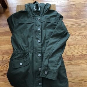 GapKids size XL cotton army green jacket